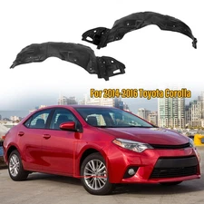 Splash Shield For 2014 2015 2016 Toyota Corolla Front Left + Right Side Set of 2
