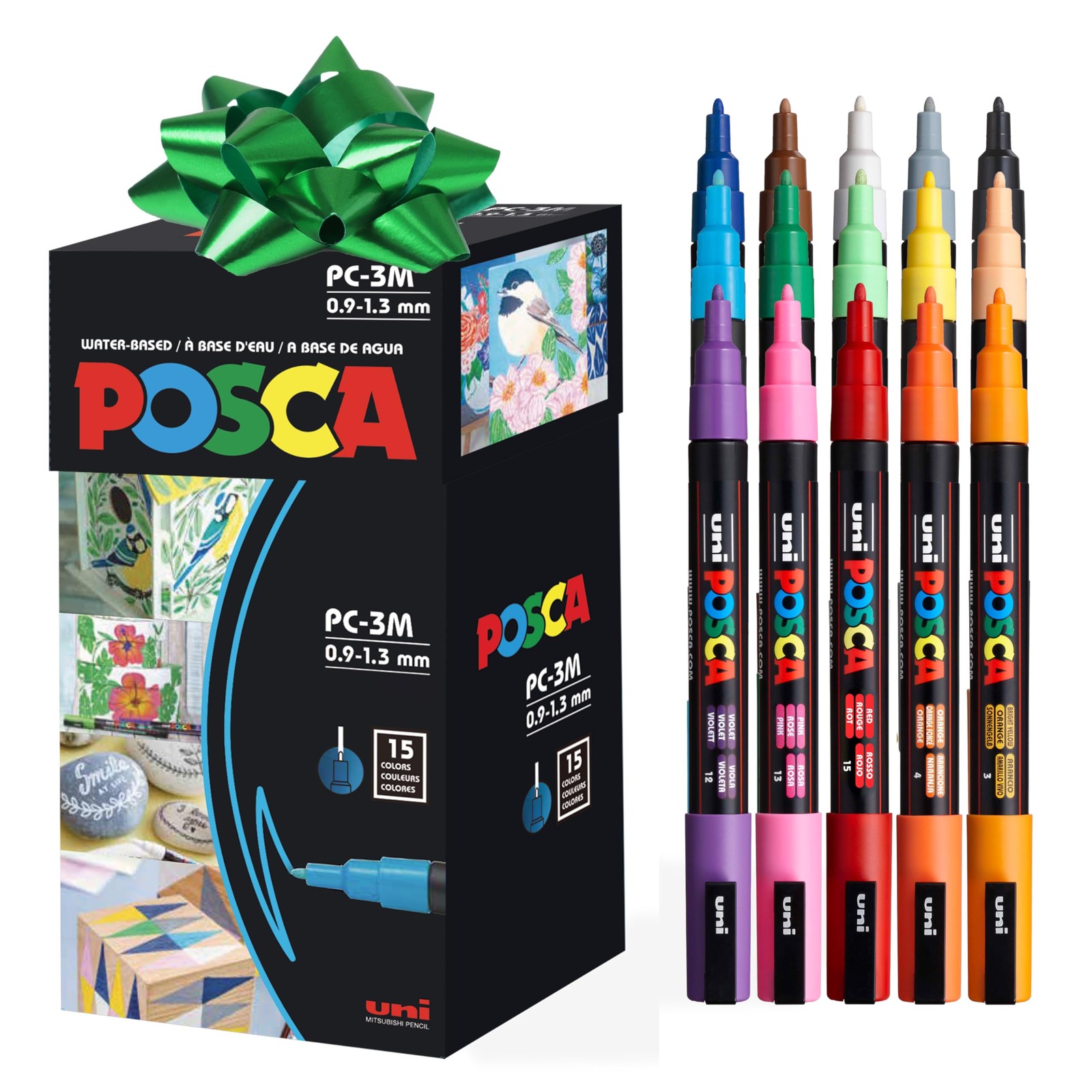 uni Posca Top Selling Paint Markers, 3M Fine 1 Count (Pack o