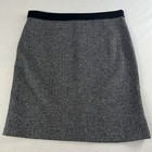 <!--F#f_0-->W Lane Skirt Womens 16 Pencil Herringbone Black White Corporate Work Classic<!--F/-->