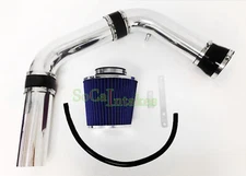 Black Blue 3pc cold Air Intake & Filter For 2002-07 Dodge Ram 1500 4.7L V8