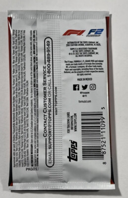 2022 Topps Formula 1 F1 Racing Cards - Factory Sealed Pack Of 6 Cards 3 thumbnail image