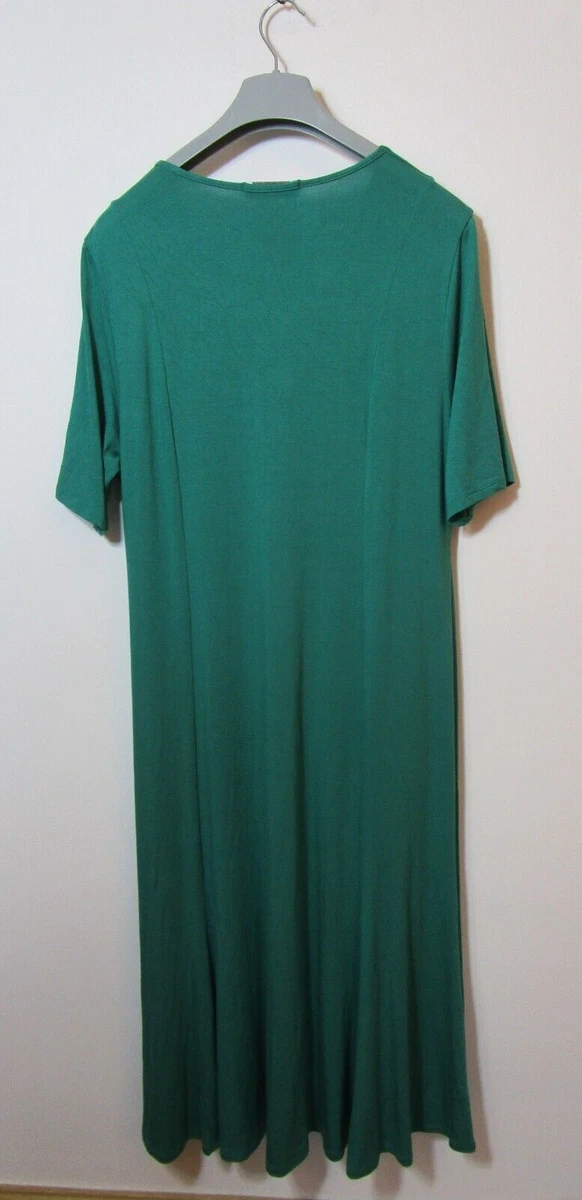 David Nieper 18 green Short Sleeve jersey Stretch Midi dress eBay