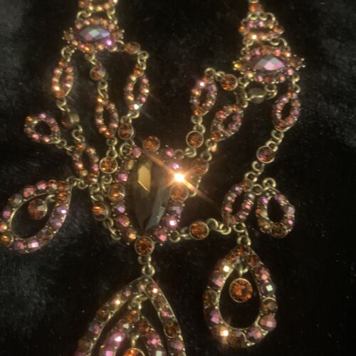 Kirks Folly Vintage Festoon Statement Necklace Stunning Vintage - Picture 2 of 10