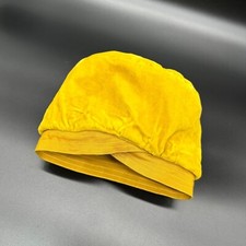 Vintage Hat Yellow Velvet Childs Arlington Hats Dallas Texas 1960s USA Girls Kid