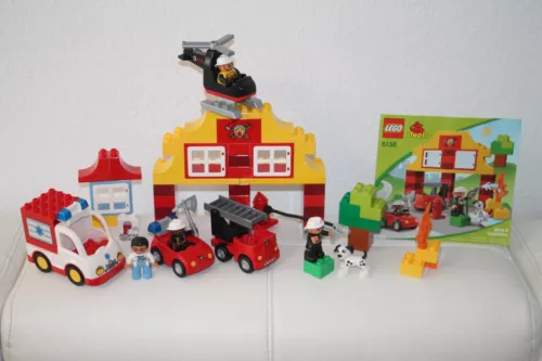 LEGO  DUPLO 6138 Meine erste Feuerwehrstation + 4979 Krankenwagen + Hubschrauber