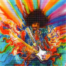Jimi Hendrix Hallucination BLOTTER ART perforated sheet paper psychedelic art