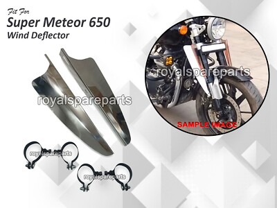 '' Edelstahl Wind Deflector Paar '' Fit für Royal Enfield Super Meteor 650