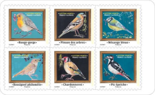 France Stamps - 2025 Bird Melody - Booklet of 12 Stamps - Sparrow, warbler, MNH - Picture 3 of 3
