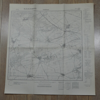 GERMAN WW2 WEHRMACHT SOLDIER MAP Erdeborn Nur für den Dienstgebrauch!