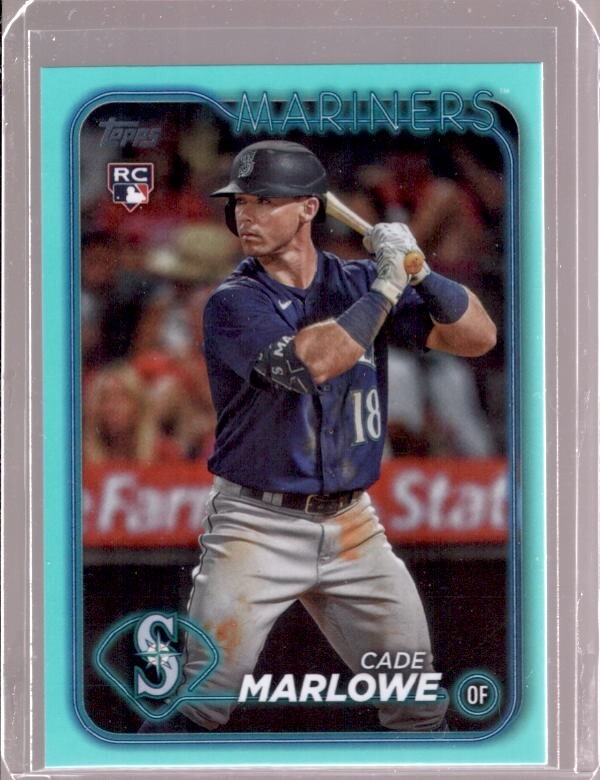 CADE MARLOWE 2024 Topps Series 1 Aqua Parallel #286 Rookie RC