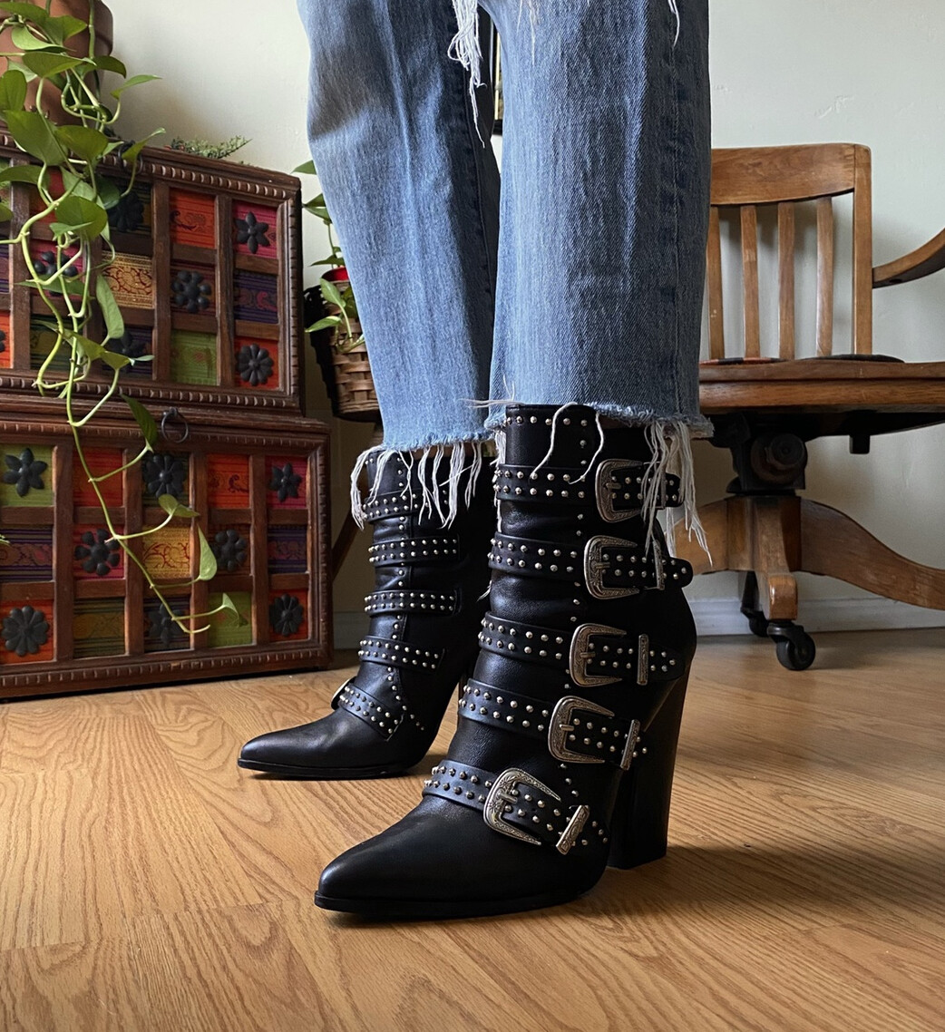 STEVE MADDEN Womens Boots 10 Black Leather &#039;COMET&#039; Tall *LOVELY* 10 | eBay