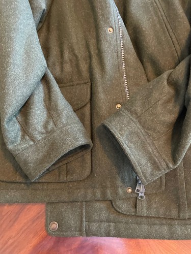 Vintage CABELAS Wool Alpaca MACKINAW Hunting Coat Size 3XL Green Parka Jacket - Picture 17 of 22