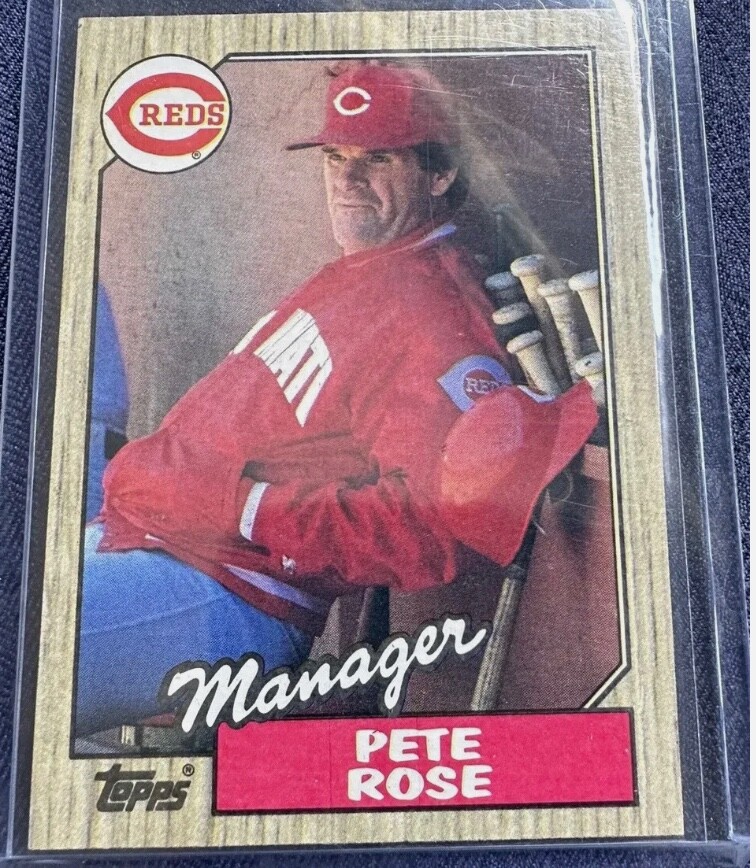 1987 Topps Pete Rose Cincinnati Reds #393 RARE Baseball Card | eBay