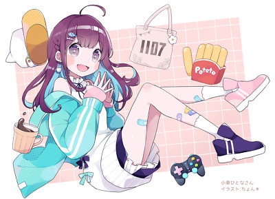 Anime girls digital art artwork 2d chon Play Gaming Mat Desk
