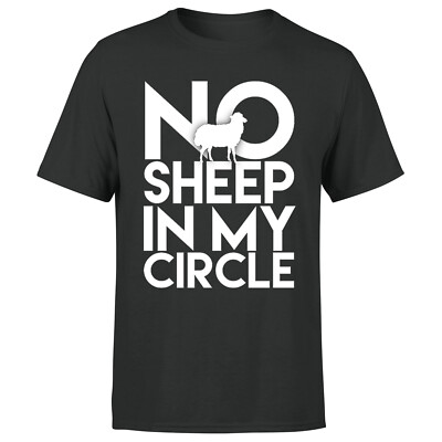 No Sheep In My Circle 2022 Herren Damen T-Shirt Lustige Grafik Unisex Tee