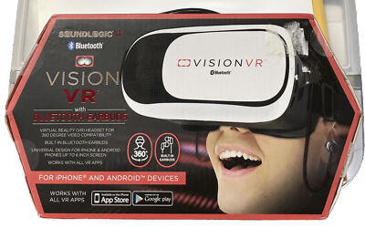 Sound Logic XT Vision VR Headset With Bluetooth Earbuds - Glasses