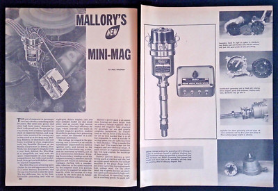 1961 Mallory Ignition Mini-Mag Vintage Info Article ''Mallory's New Mini-Mag''