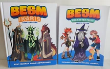 BESM: IKARIS & Character Folio-2024 Dyskami 1st Print/4th Ed Hardcover Anime RPG