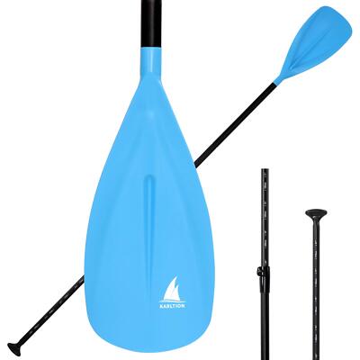 SUP Paddle - 3 Pieces Adjustable Aluminium SUP Paddle Alloy Shaft Paddle Boar...