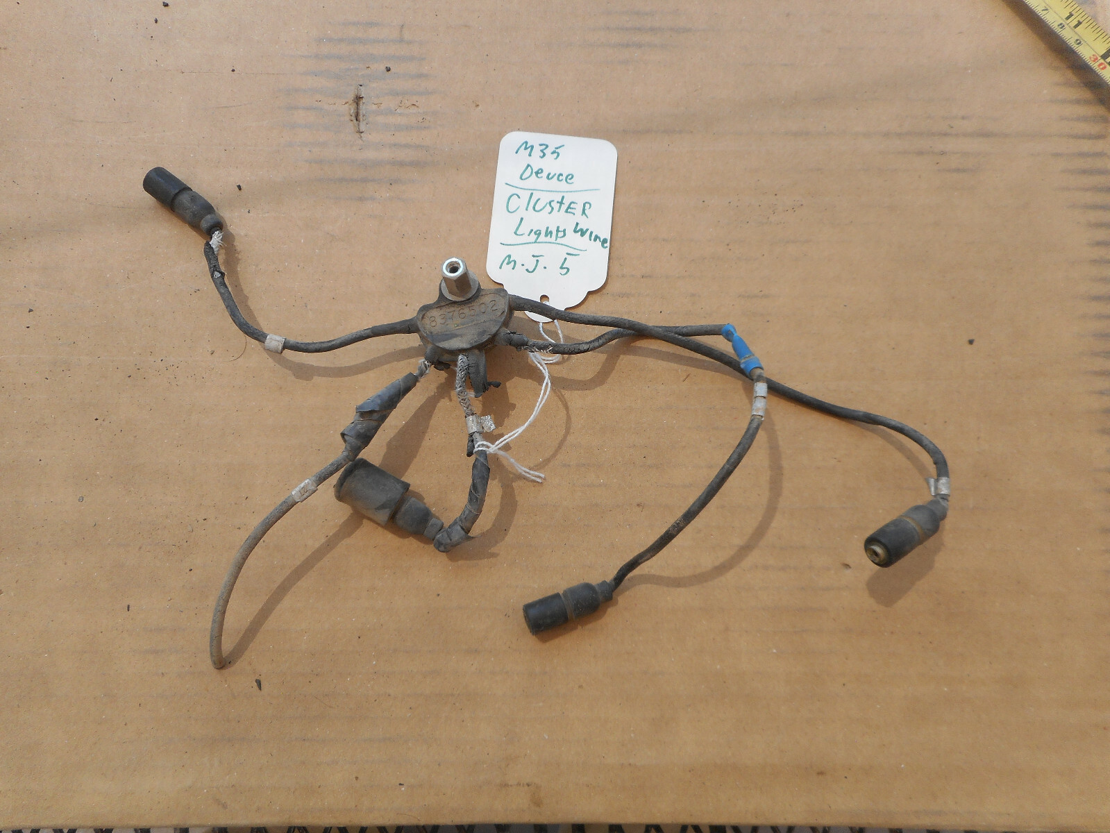 Military M35 M35A2 M54 Deuce 5 Ton M35A2 Instrument Cluster Bulb Wiring