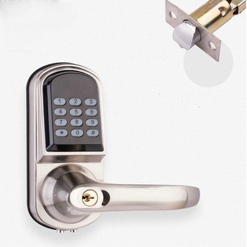 Mechanisches Haustürschloss Set Schlüsselloser Zugang Digital Code Tastatur Kombination USA - Bild 18 von 27