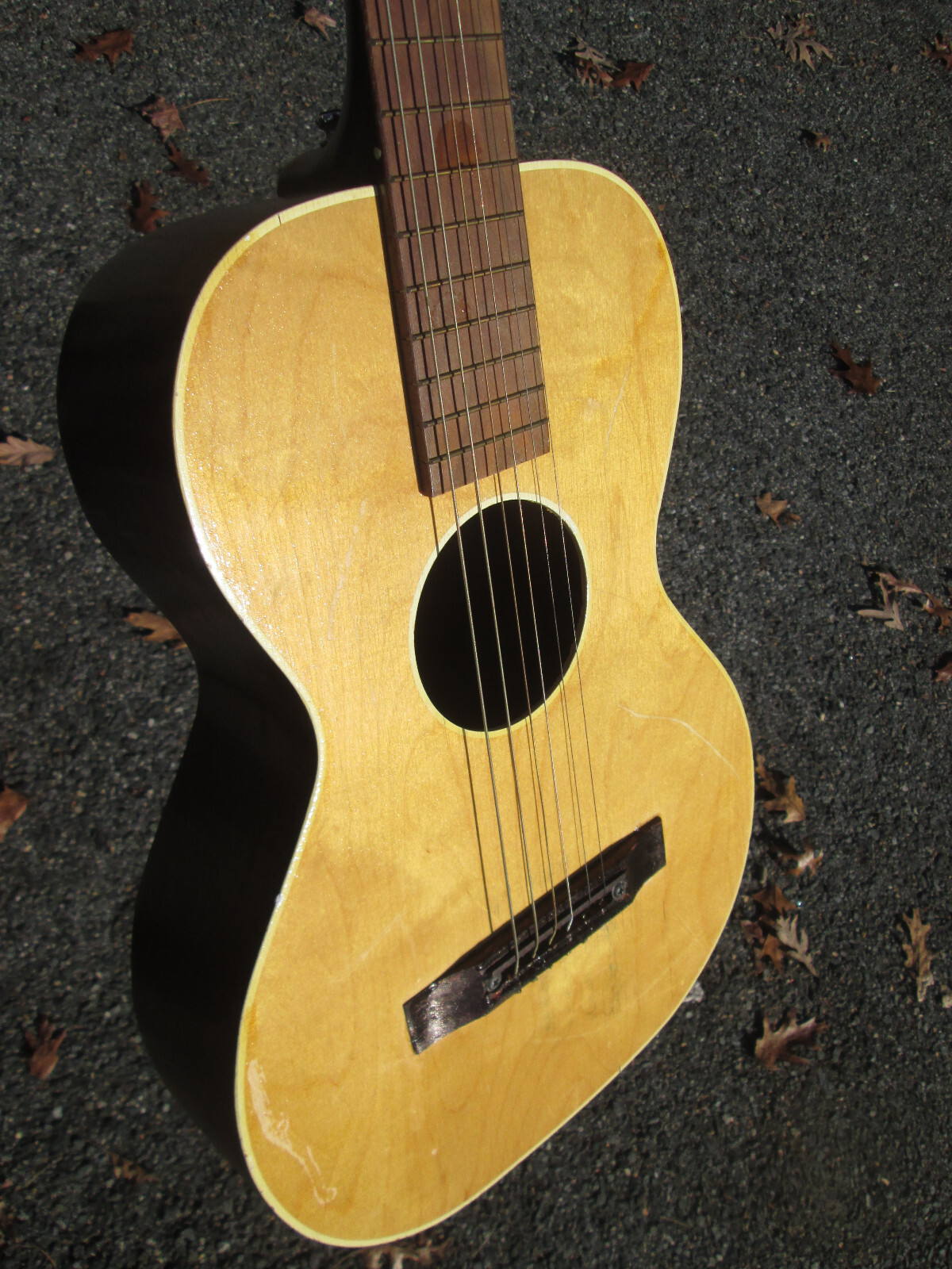 VINTAGE '50s UNITED MULTIVOX PREMIER FOLK NYLON/STEEL STRING GUITAR eBay