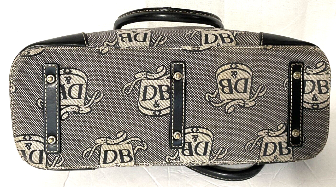 Dooney & Bourke Brown Signature Canvas Handbag wi… - image 3