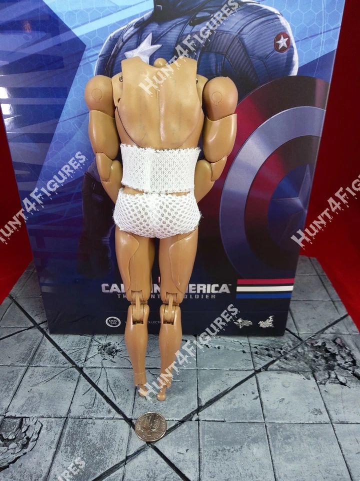 Figura de acción Hot Toys MMS240 Capitán América Edad de Oro 1/6 solo cuerpo desnudo Foto 2 de 4