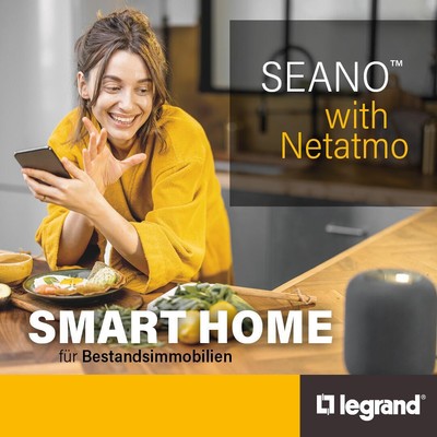 Legrand Seano with Netatmo Batteriebetriebener Szenentaster Tag/Nacht zum Abrufe
