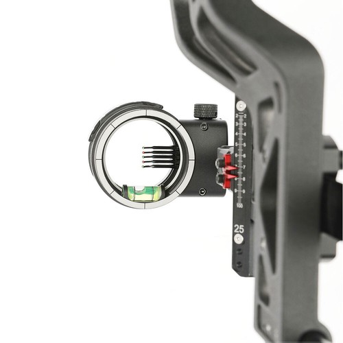 Mira de arco de tiro con arco 5 pines .019 carbono 4X 6X 8X lente de mira compuesta arco caza - Imagen 14 de 23