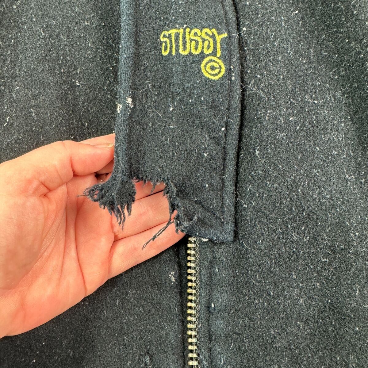 Vintage Stussy Burly Gear World Tribe Mens Wool Hooded Vintage Stussy Burly Gear World Tribe Mens Wool Hooded