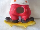 VTG 1980's Clown on Skateboard ceramic 3.75" Christmas Around the World Ornament — photo 10