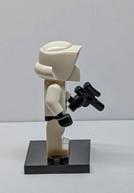 LEGO Star Wars Minifigure Imperial Scout Trooper plain black head SW0005a 7956