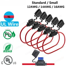 New Auto Car Blade Inline Small Fuse Waterproof Holder Block Tap Wire Connector