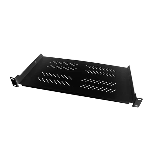 19" Fachboden Ablage 1HE Netzwerkschrank Tiefe 250mm bis 15kg schwarz ProfiPatch