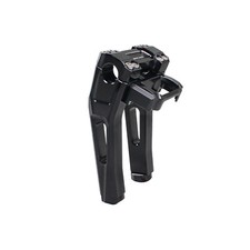 1 Bar 8 Black Riser Clamp Kit for Harley Dyna...