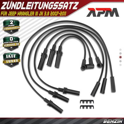 6x Zündleitungssatz Zündkabel für Jeep Wrangler III JK 3.8 2007-2011