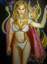 SHE-RA POP Master of Universe ORIGINAL MOTU ART Sexy Pinup Fantasy Girl He-Man!