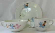 NORITAKE NIPPON 3 PIECE CHILD'S DISH SET - BOWL, CUP & PLATE