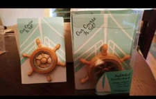 Lot Ship Boat Wheel Magnet Favors Captain Wedding Bridal Nautical Marine Beach