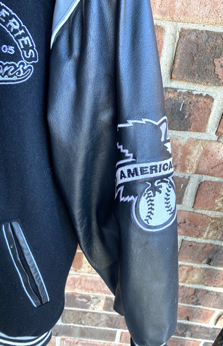 MLB Chicago White Sox JH Serie Mundial 2005 Negro Reversible Chaqueta de Bombardero Hombres S - Imagen 22 de 24