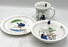 Coalport PADDINGTON BEAR Nursery Ware Mug Plate Bowl Set Paddington Station