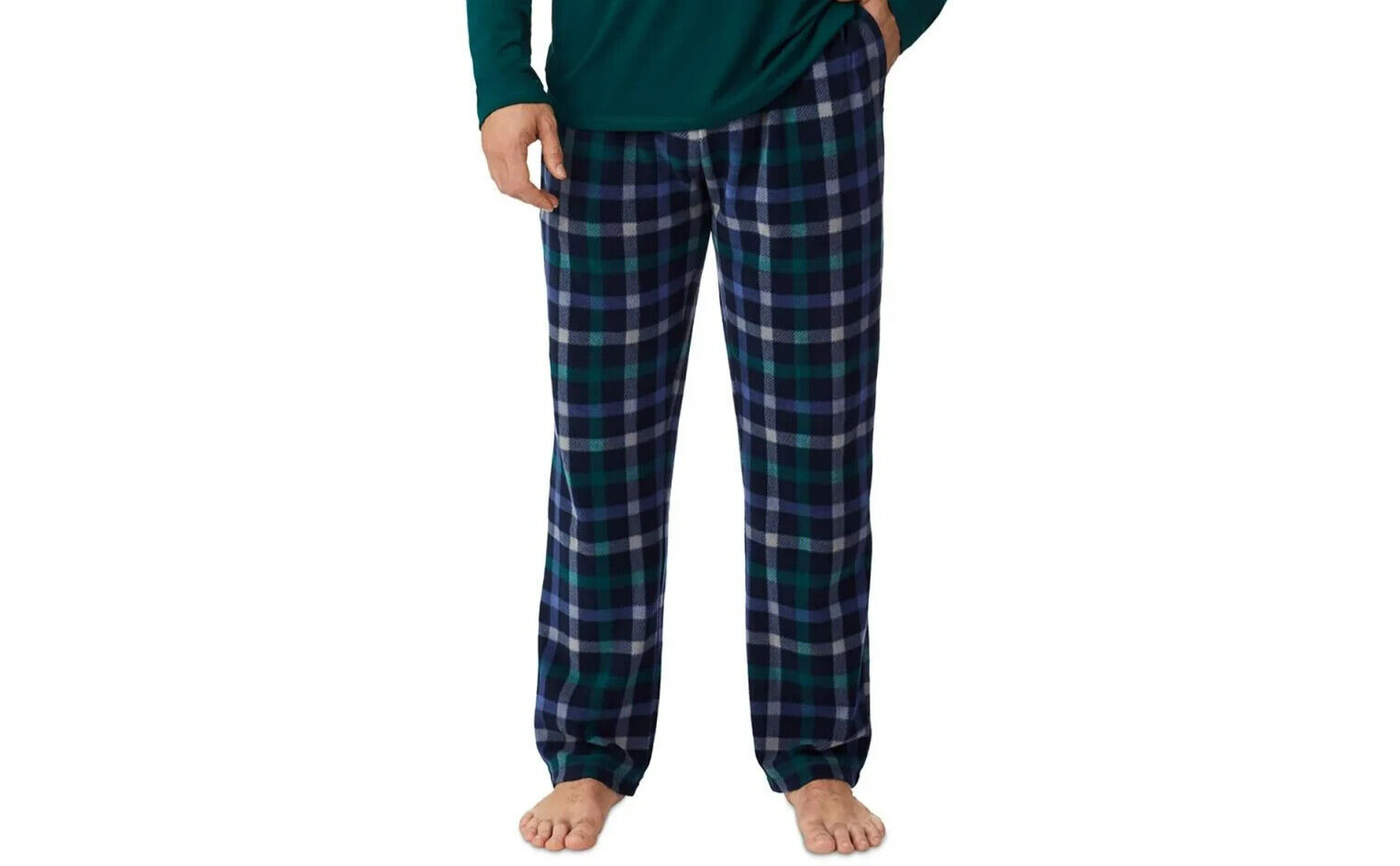 Пижамные брюки Cuddl Duds Cabin Клетчатые флисовые пижамные брюки мужские с эластичной резинкой на талии