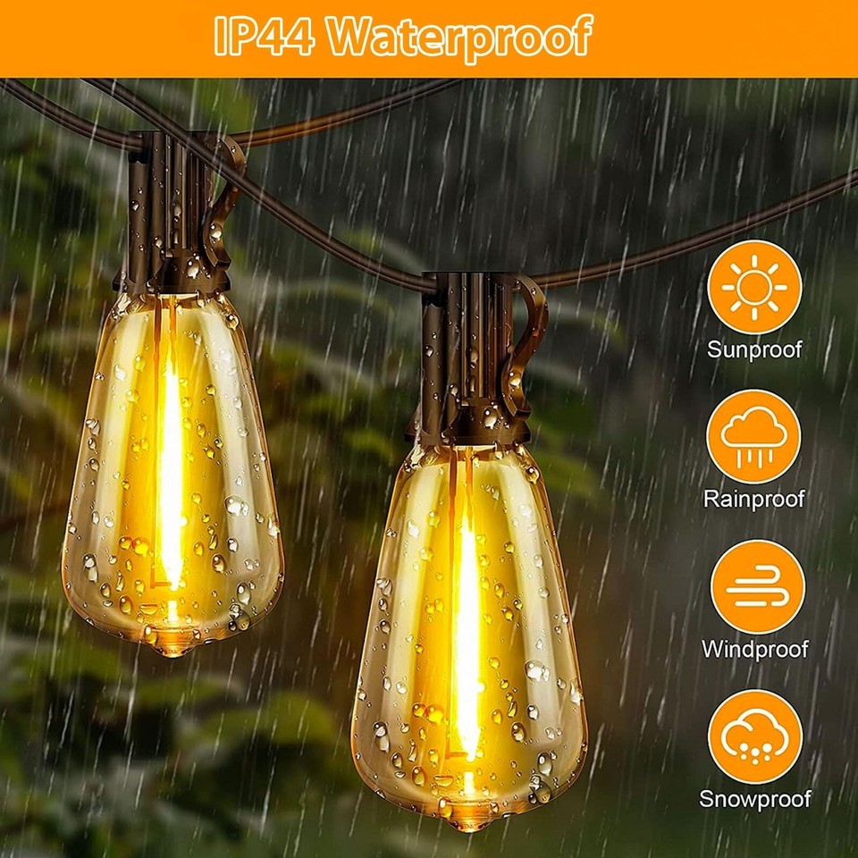 12Pack E17 LED Bulbs ST40 Replacement Light Bulbs, 0.6Watt Per Bulb ...