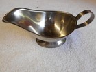 Retro stainless steel gravy boat