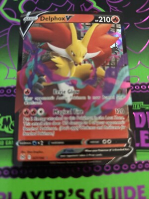 Delphox V 027/196 Swsh11 - Pokemon Lost Origin - Near Mint Holo Ultra Rare 