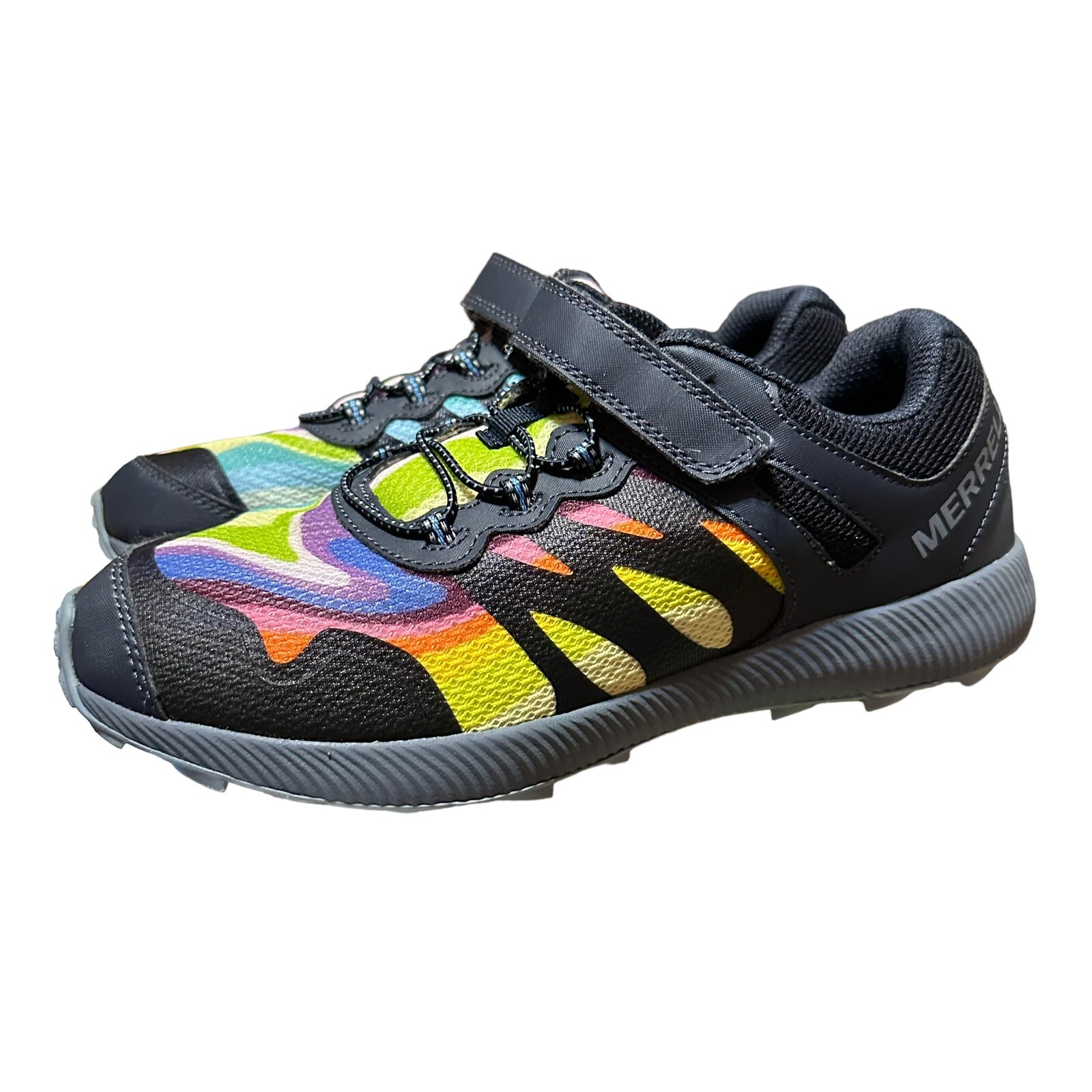 Scarpe da trail running Merrell Nova 2 Rainbow bambina taglia 5 5 W cinturino multicolore