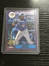 2022 Series 2 1987 Topps Chrome Base Purple #T87C2-65 Otto Lopez /75 - Toronto B