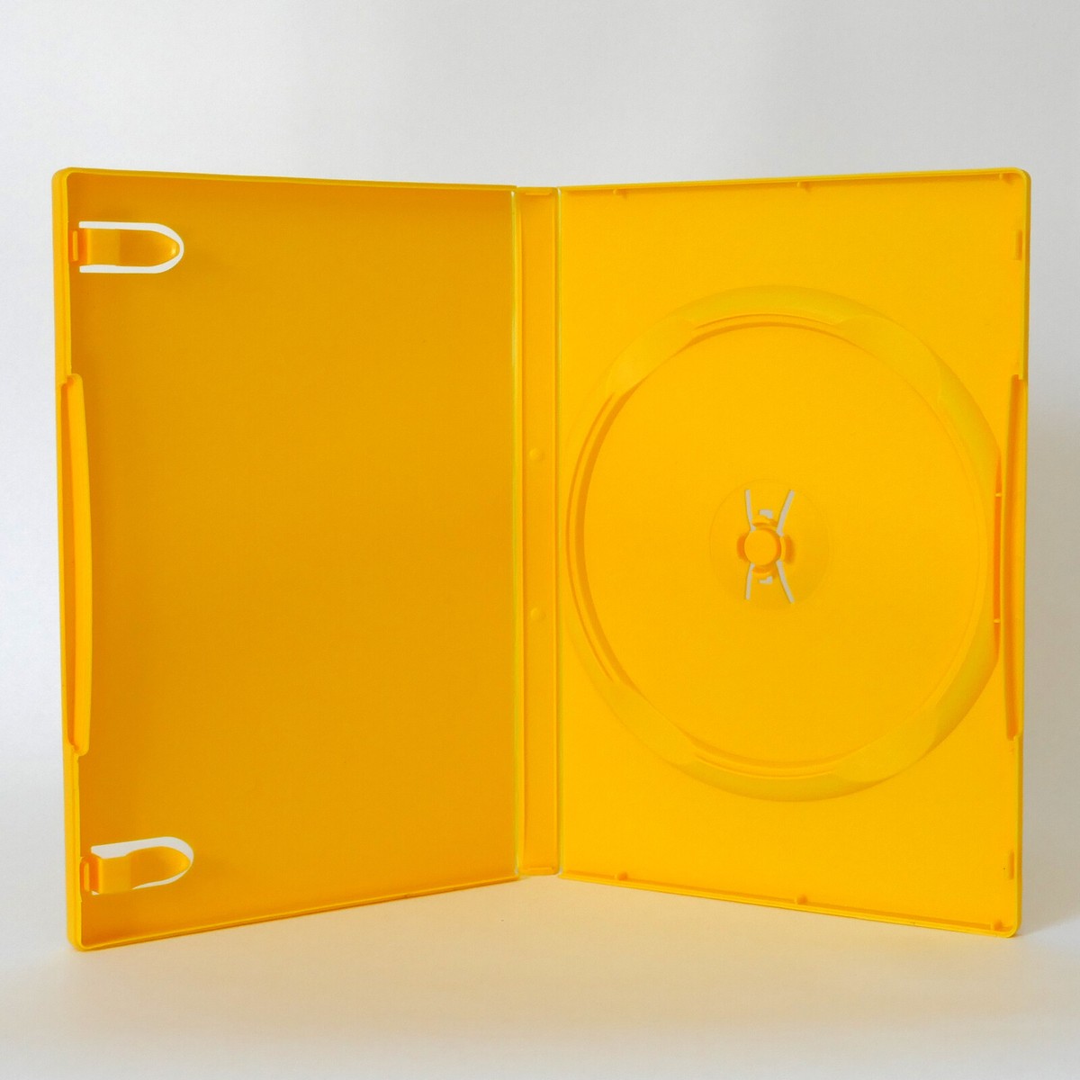 10 (TEN) YELLOW Single DVD Cases Standard 14mm Color Full