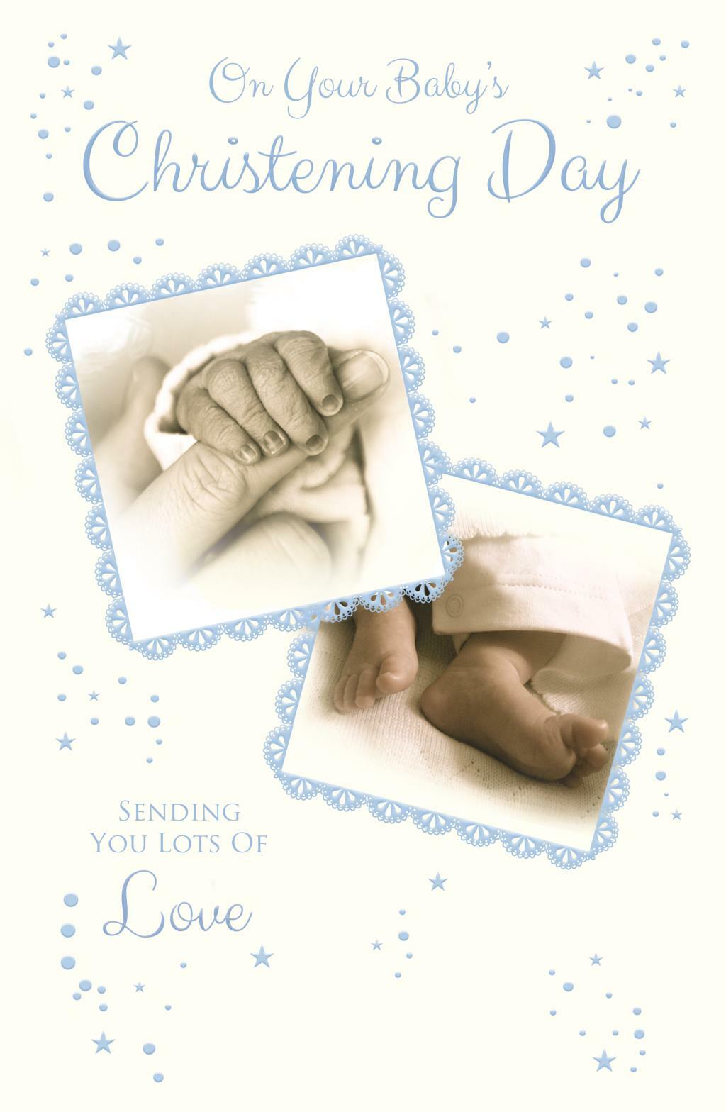 Christening Day Greeting Card for a Boy By Cherry Orchard